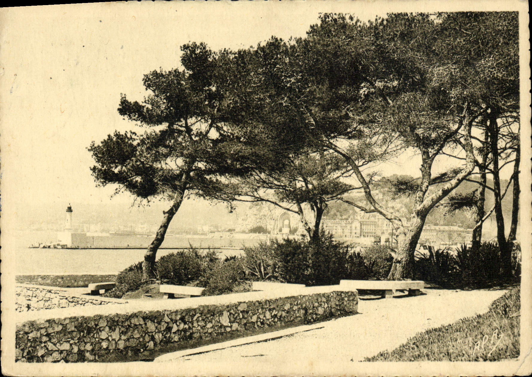 CPA Nice Jardins Theodore de Banville