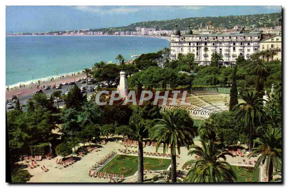 CPM Nice Les Jardins Albert 1er L'Hotel Ruhl