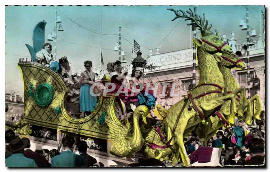 CPA Nice Carnaval Le char des reines du Folklore Sidro et Beglia 