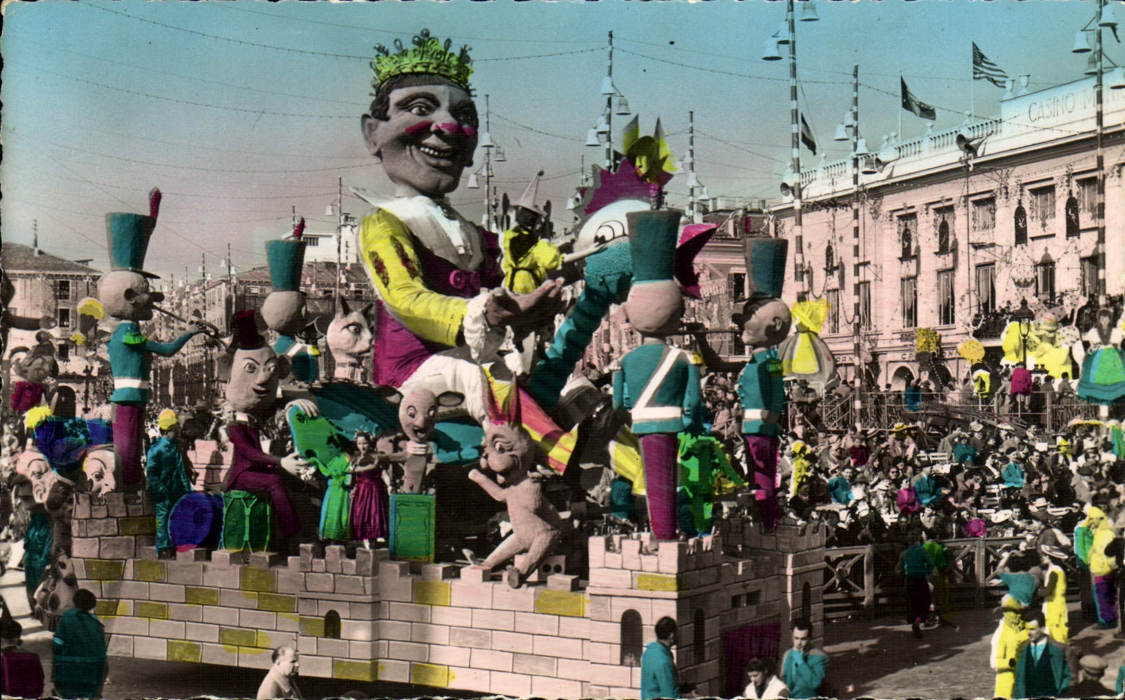 CPA Carnaval De Nice Char de sa majeste Carnaval LXX Sidro et Beglia 