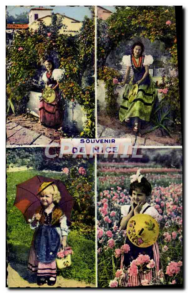 CPA Nice Souvenir Folklore 