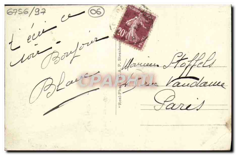 CPA Nice Vue Generale Prise Du Mont Boron — Verso