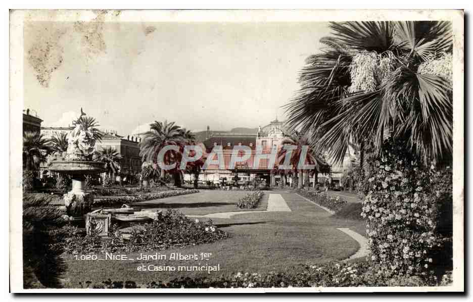 CPA Nice Jardin Albert 1er et Casino Municipal