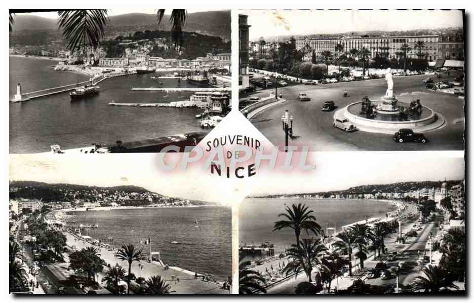 CPA Nice Souvenir de Cote D'Azur