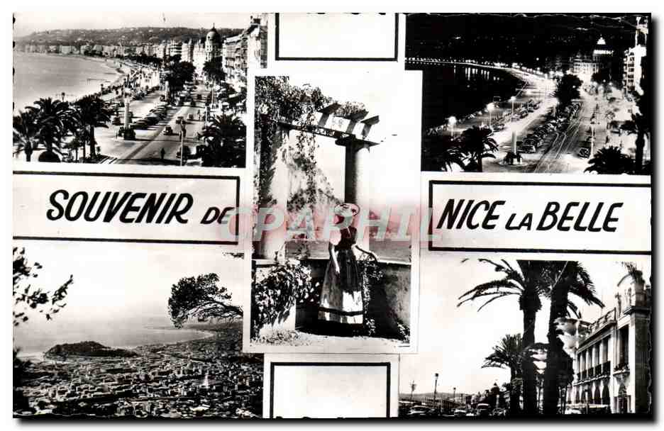 CPA Nice Souvenir de Cote D'Azur
