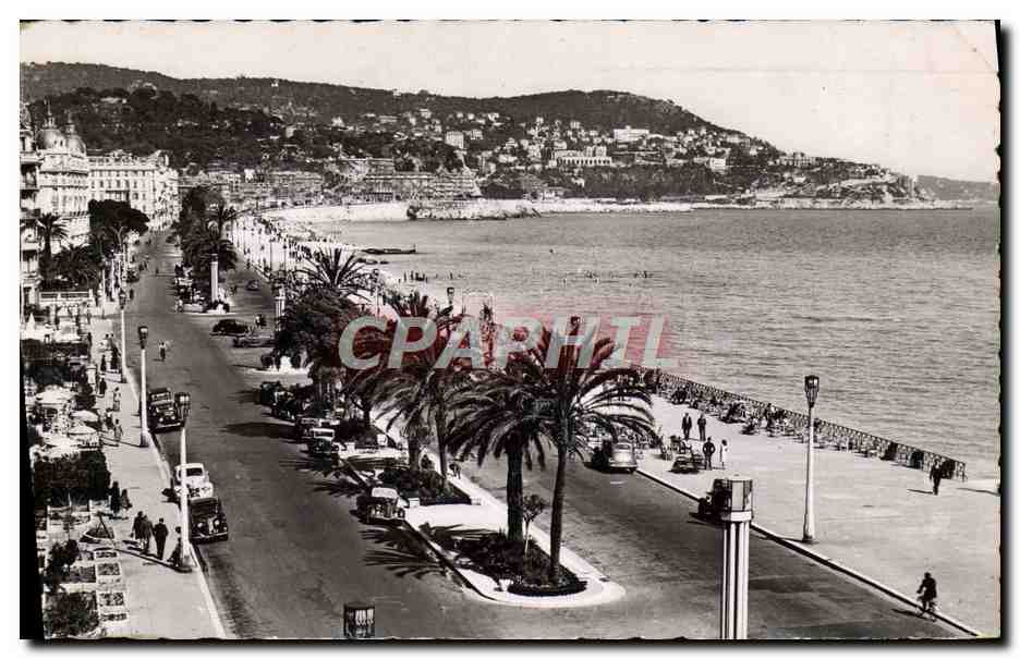 CPA Nice Promenade Des Anglais Le Mont Boron