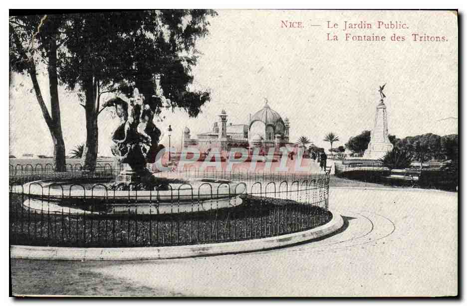 CPA Nice Le Jardin Public La Fontaine Des Tritons