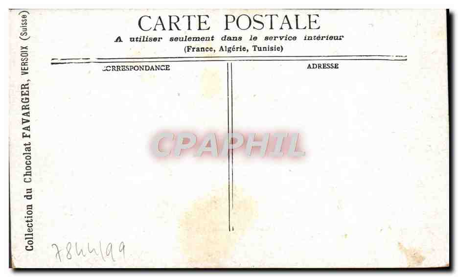 CPA Nice Jardin Public — Verso