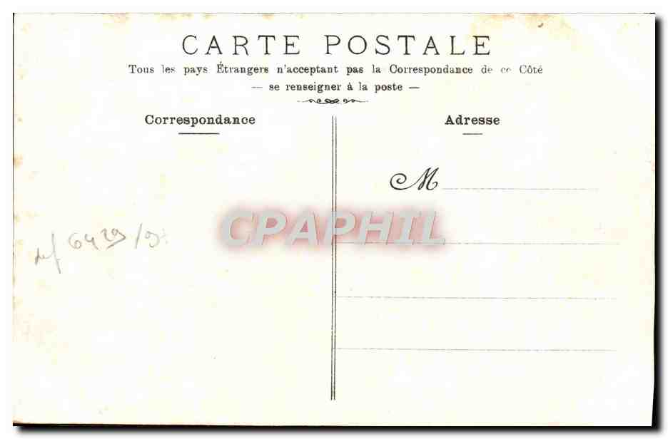 CPA Nice Les Poncheltes — Rückseite