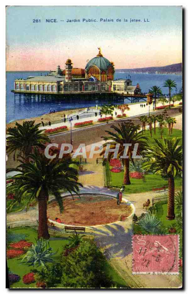 CPA Nice Jardin Public Palais De La Jetee