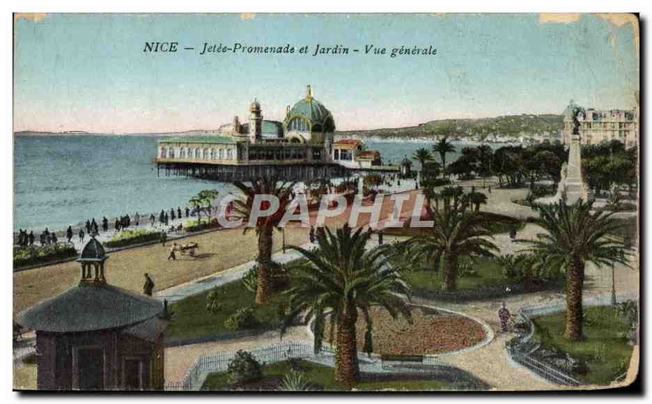 CPA Nice Jetee Promenade et Jardin Vue Generale