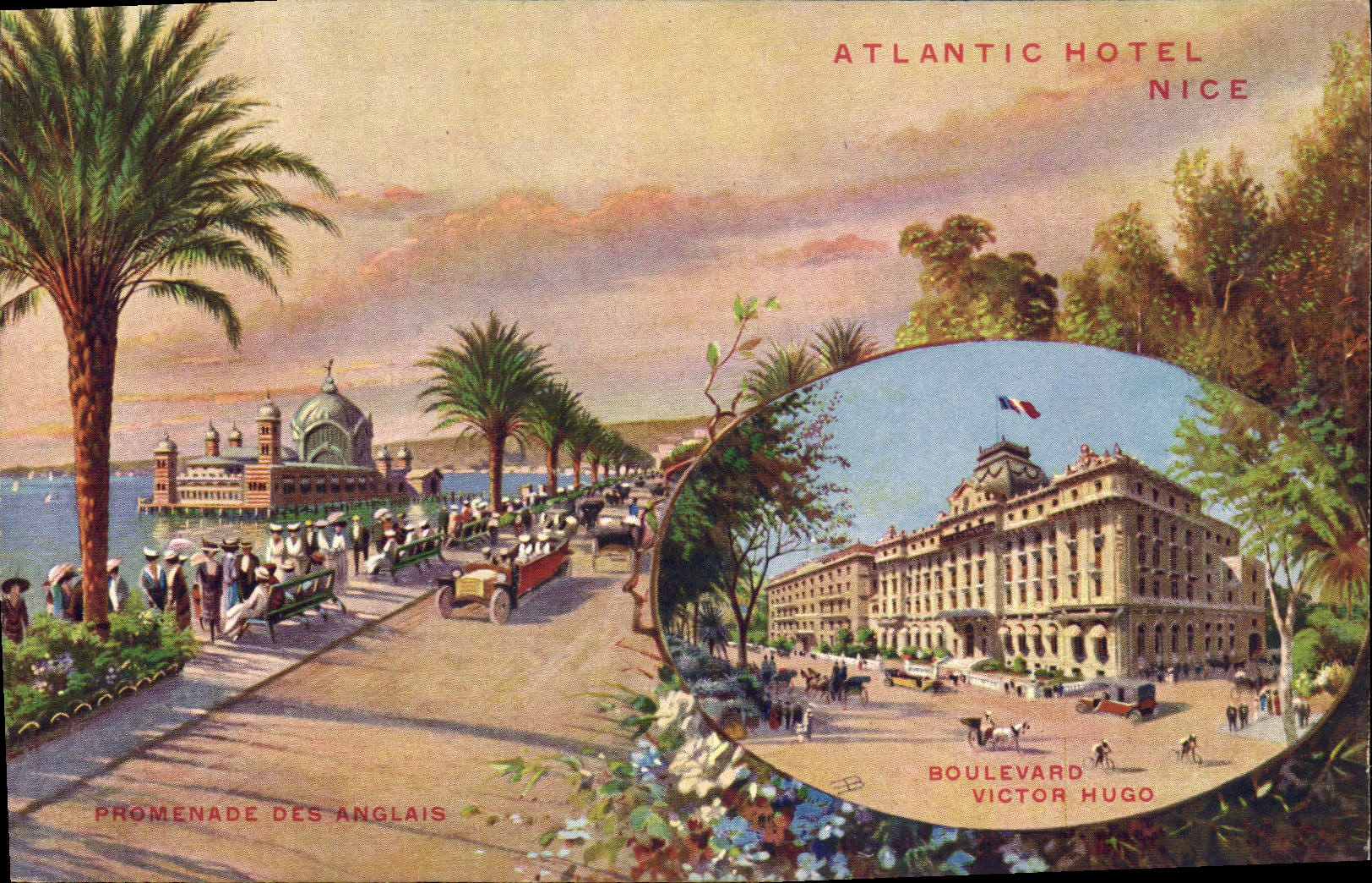 CPA Nice Atlantic Hotel Promenade des anglais Boulevard Victor Hugo