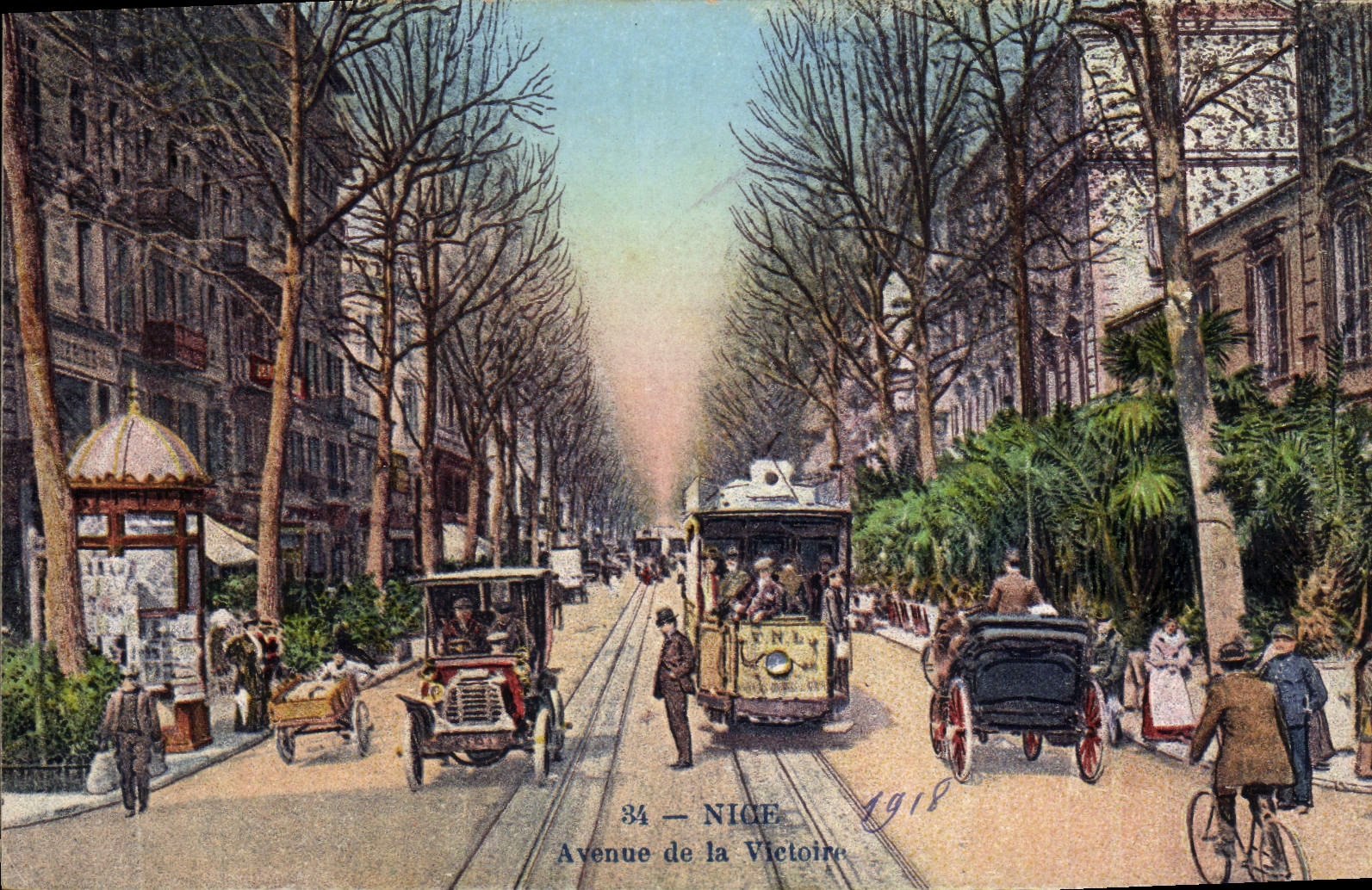 CPA Nice Avenue de la Victoire 