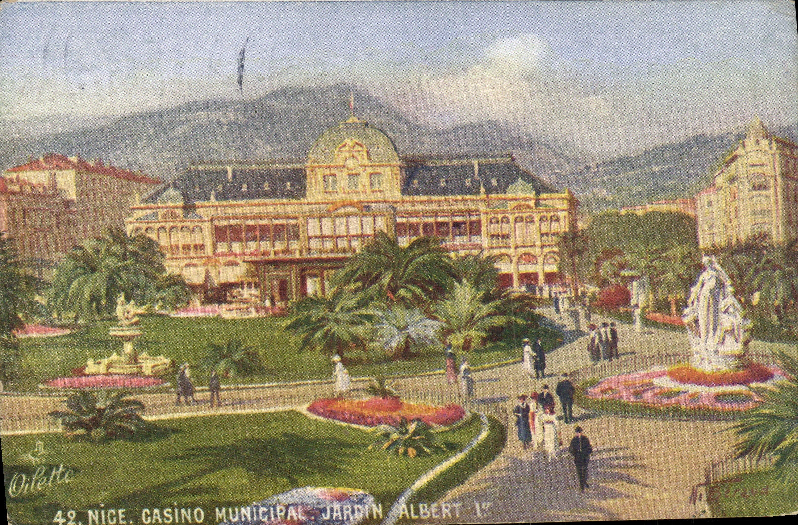 CPA Nice Casino Municipal Jardin Albert 1er