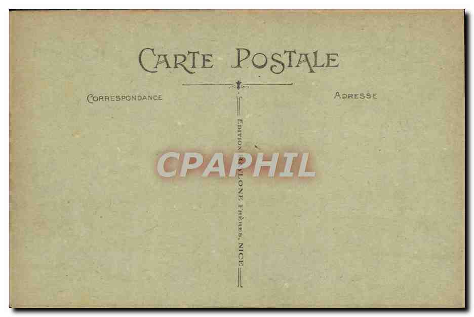 CPA Nice Jardin Public et Casino Municipal — Rückseite