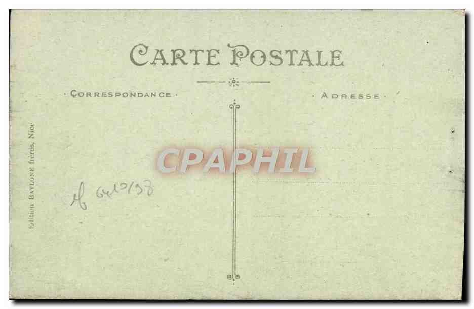 CPA Nice Quai des Etats Unis Bateaux Pecheurs — Rückseite