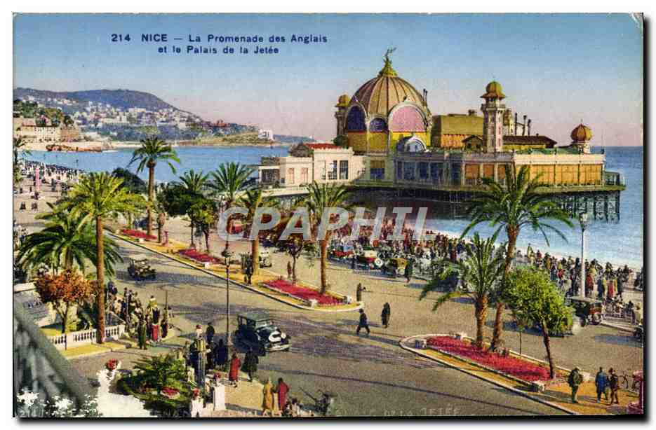 CPA Nice La Promenade Des Anglais et le Palais de la jetee