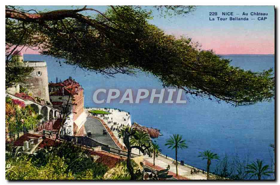 CPA Nice Au Chateau La Tour Bellanda