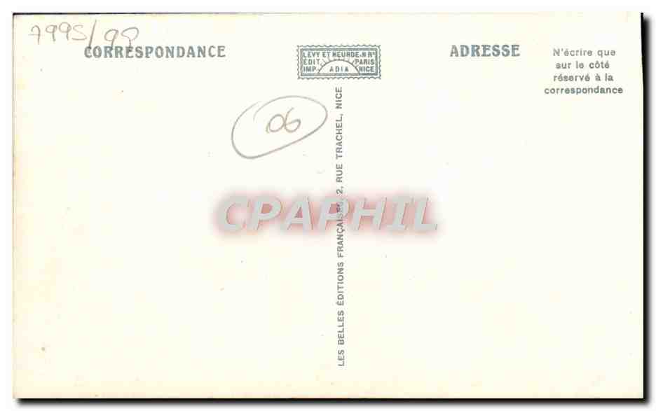 CPA Nice La Promenade Des Anglais — Verso