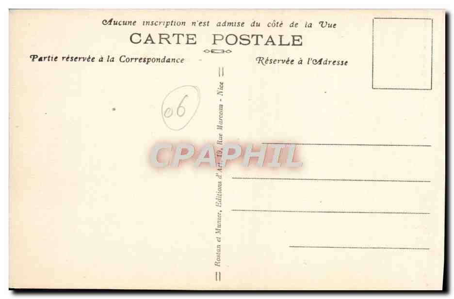 CPA Nice Le Jardin Albert 1er et la Jetee Promenade  — Rückseite