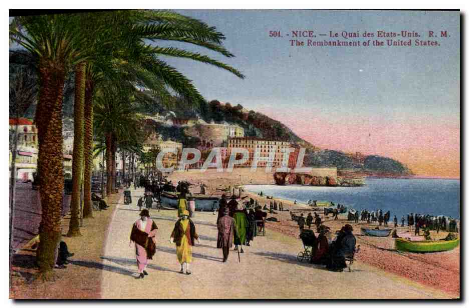 CPA Nice Le Quai des Etats Unis 