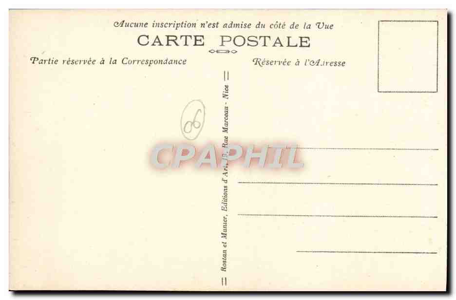 CPA Nice Le Jardin Albert 1er et la Jetee Promenade — Rückseite