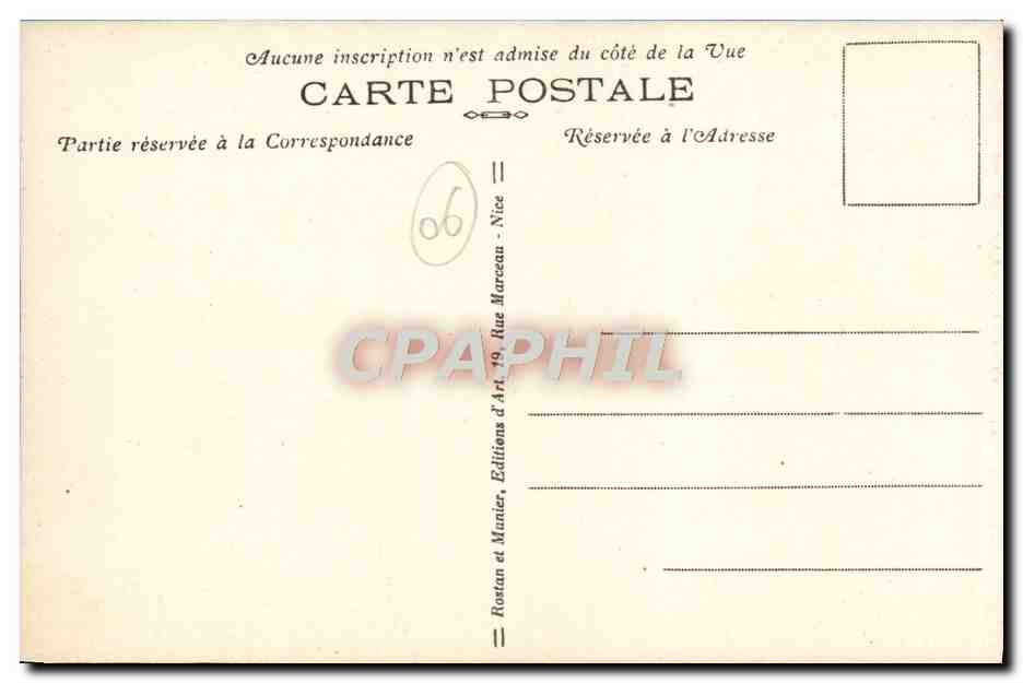 CPA Nice La jetee promenade et la promenade des Anglais  — Rückseite