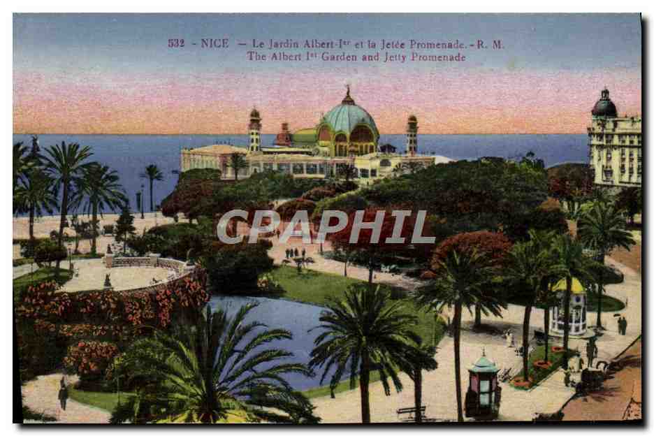 CPA Nice Le jardin Albert 1er et la jetee promenande 