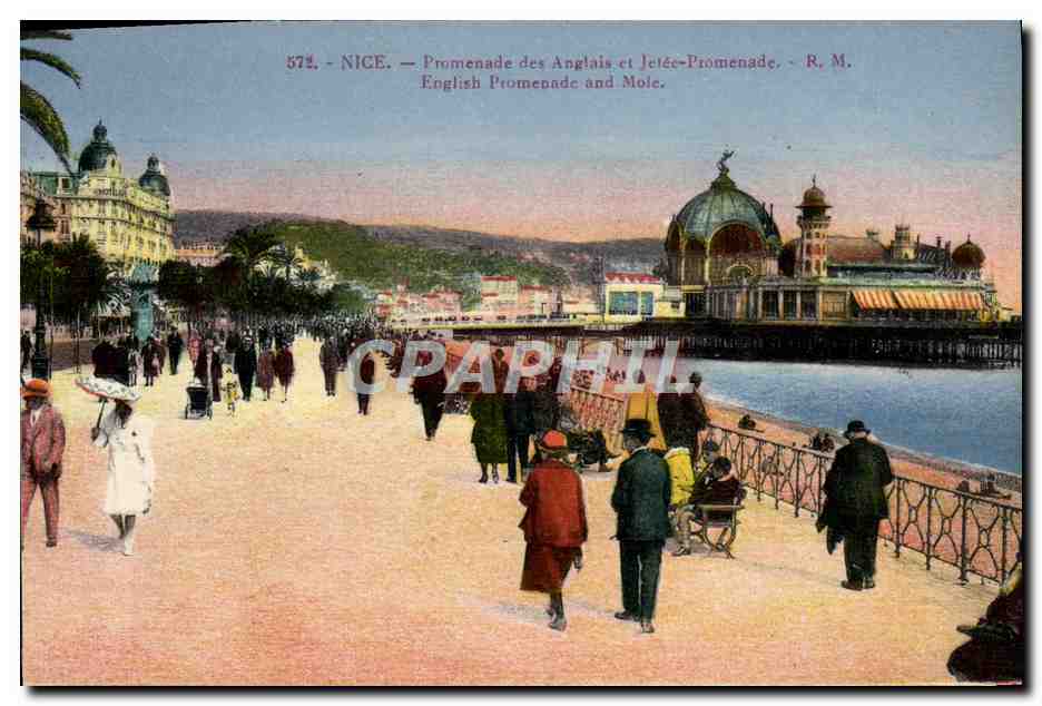 CPA Nice Promenade des Anglais et Jetee Promenade