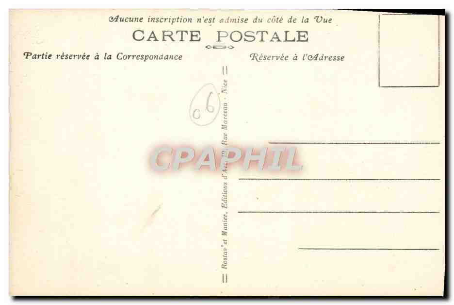 CPA Nice La jetee promenade et le quai des Etats Unis — Rückseite