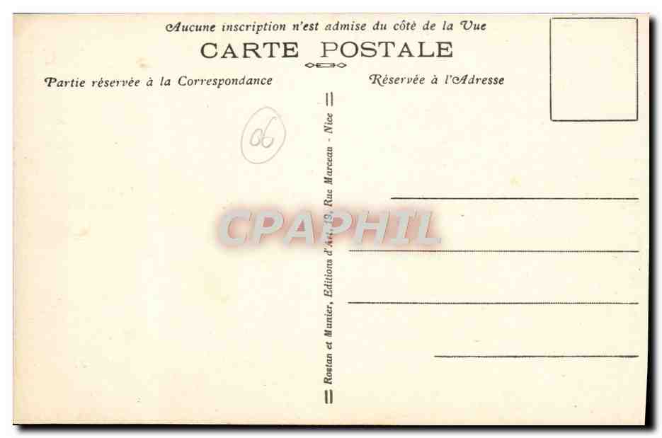 CPA Nice Hotel Negresco et promenade des Anglais  — Rückseite
