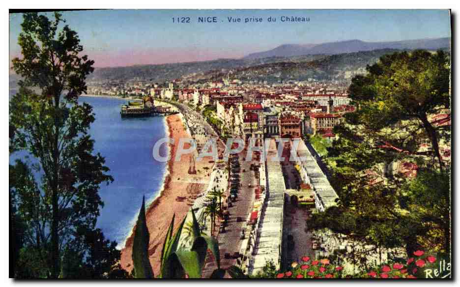 CPA Nice Vue Prise Du Chateau