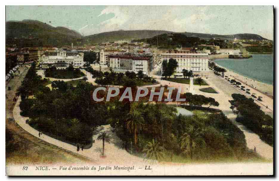 CPA Nice Vue D'Ensemble du Jardin Municipal