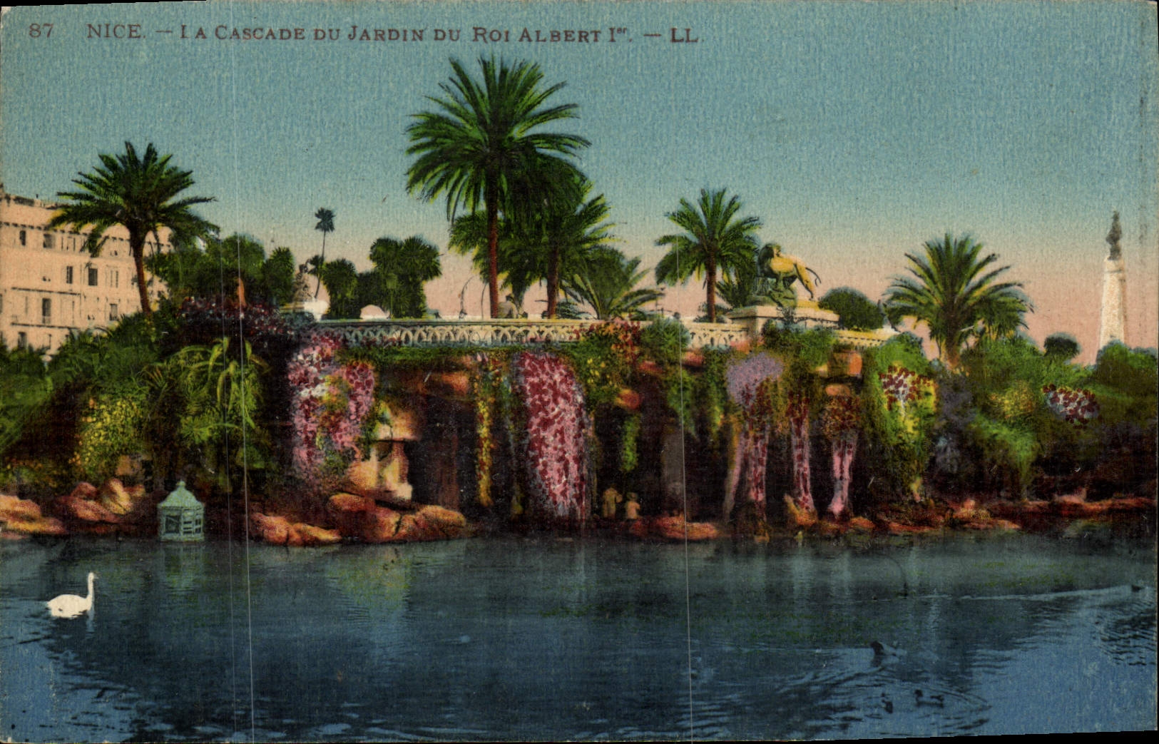 CPA Nice La Cascade Du Jardin Du Roi Albert 1er