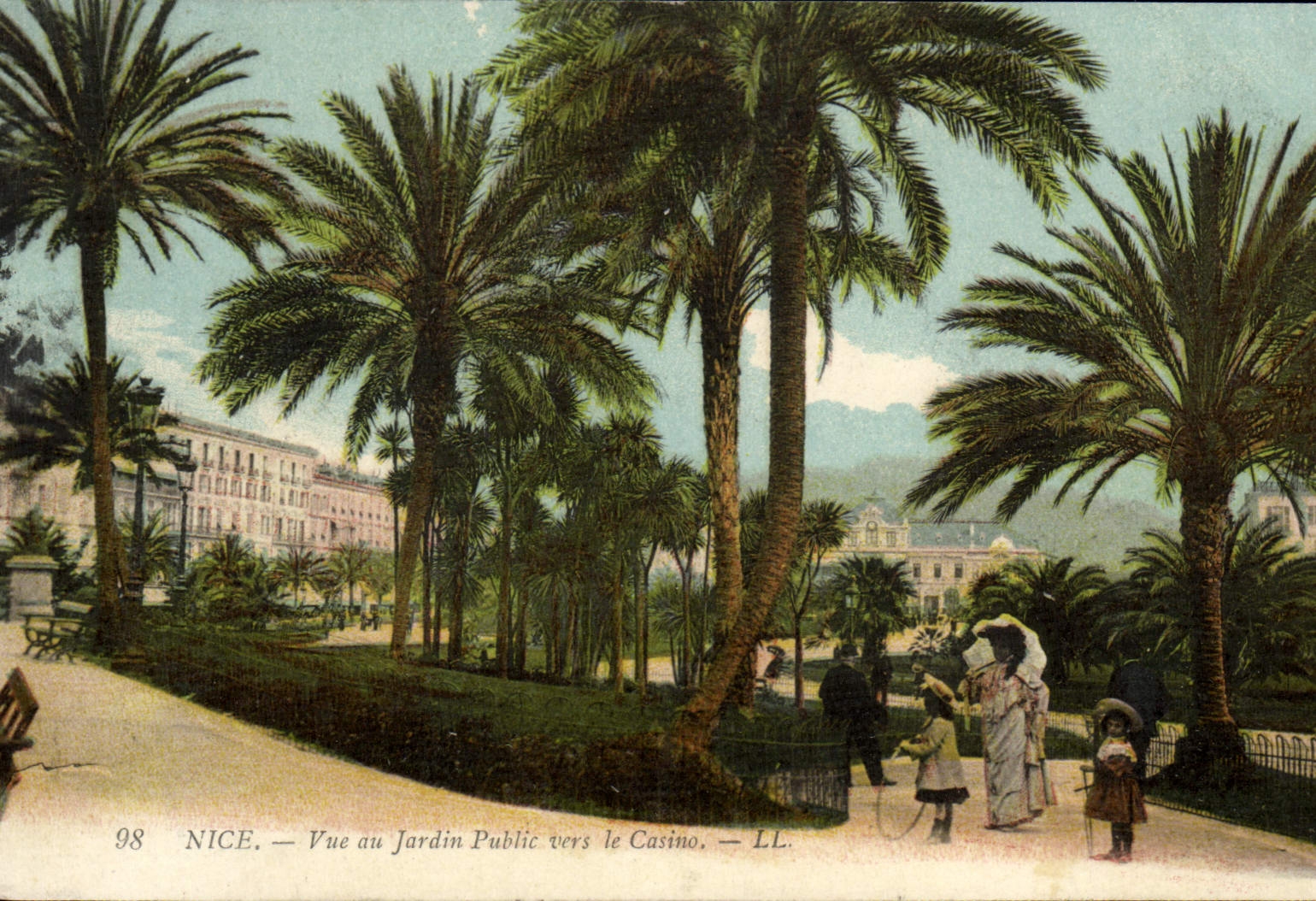 CPA Nice Vue Au Jardin Public Vers le Casino