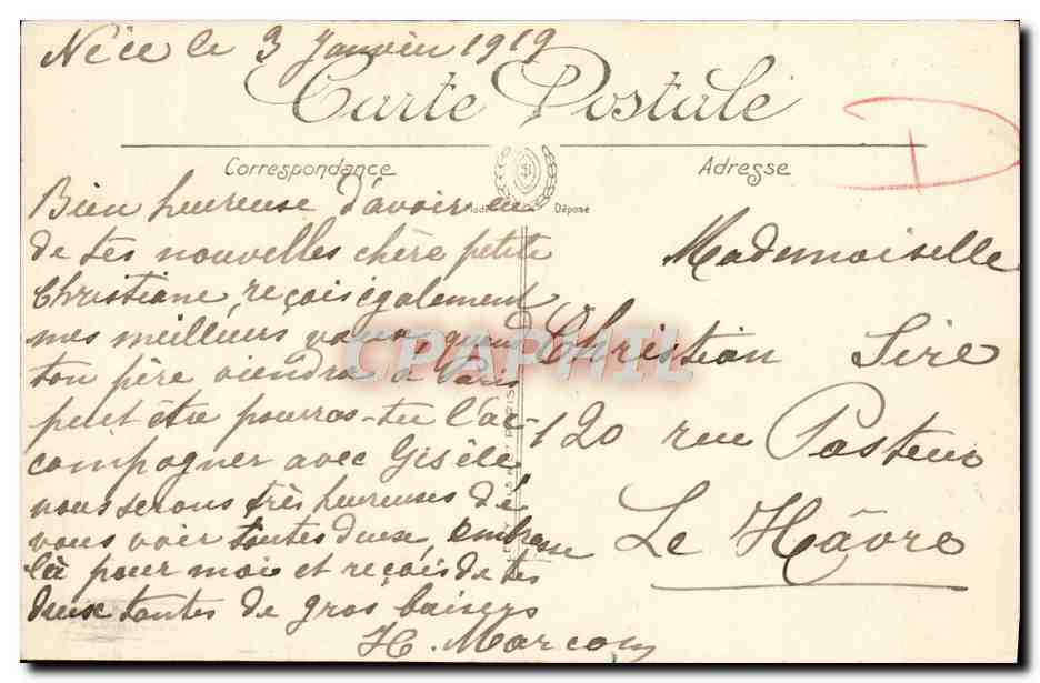 CPA Nice La Cathedrale Russe Russie russia — Rückseite
