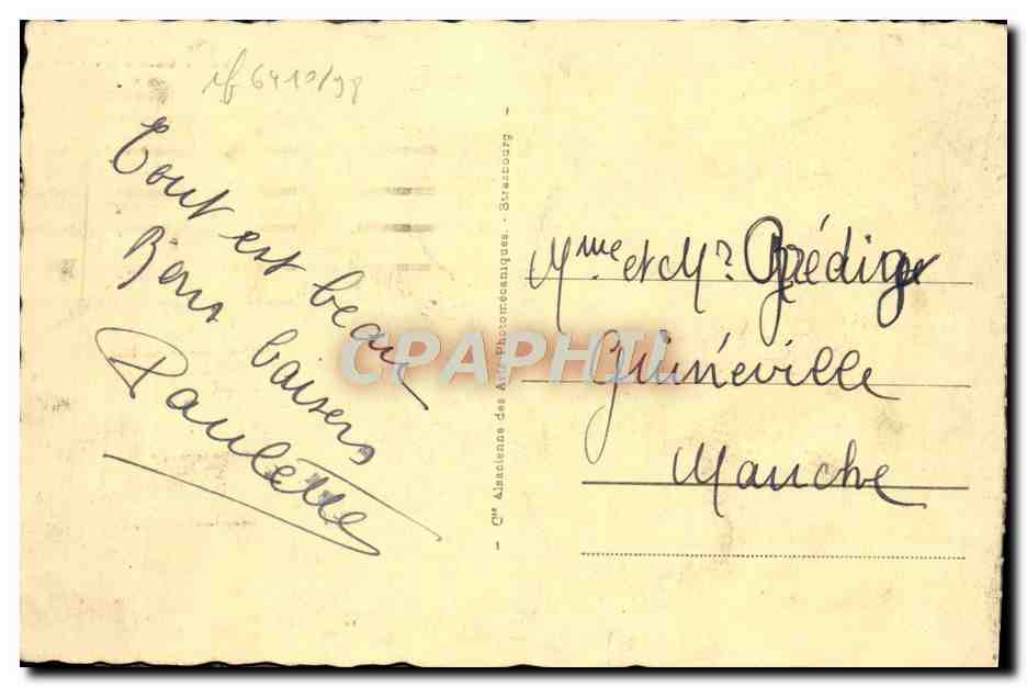 CPA Nice Vue a Travers les Pins — Verso