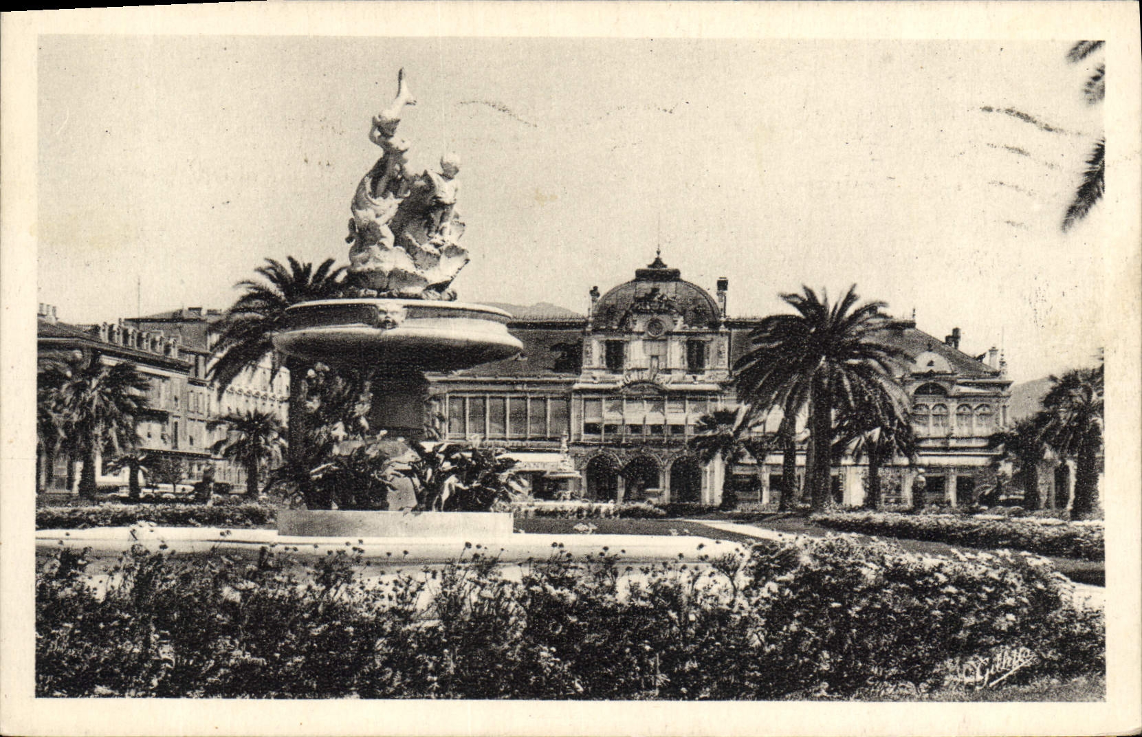 CPA Nice Le Casino Municipal et les Jardins Albert l er 