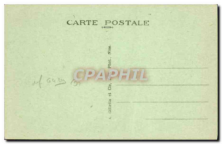 CPA Nice Entree du Port  — Verso