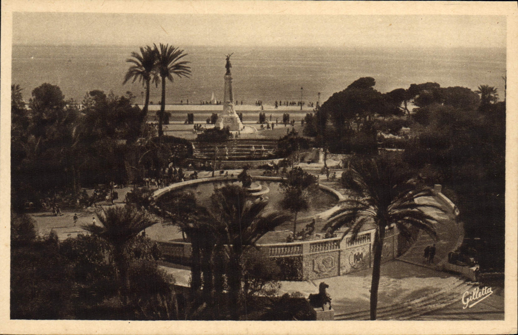 CPA Nice Les nouveaux Jardins Albert 1er