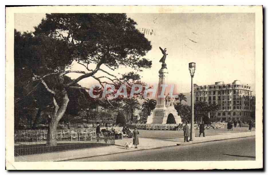 CPA Nice Le Jardin Albert er et Monument de l'Annexion