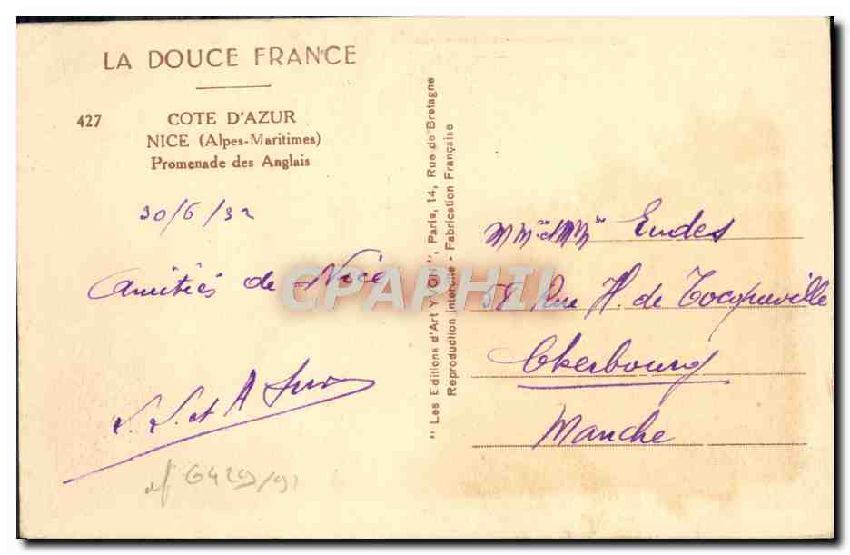 CPA Nice Promenade des Anglais — Reverso