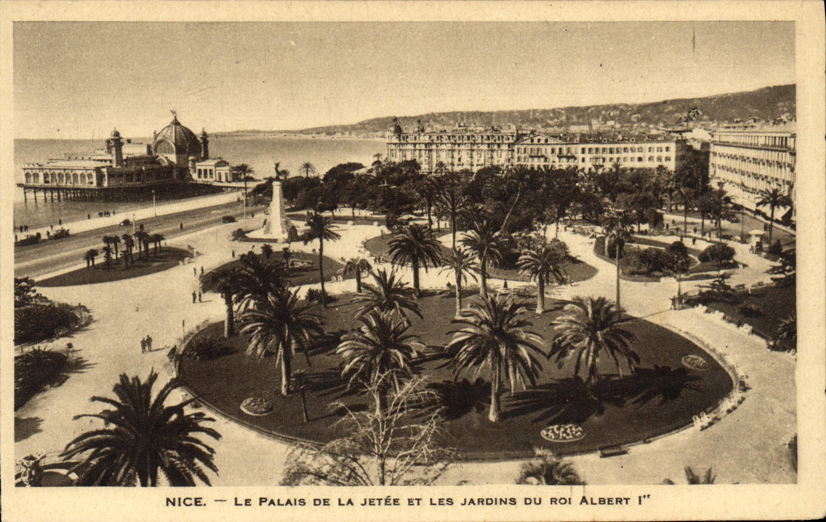 CPA Nice Le Palais de la Jetee et les Jardins du Roi Albert 1er 