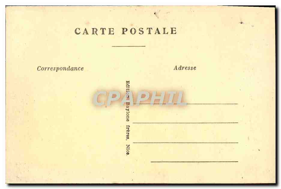 CPA Nice Promenade des Anglais et Jetee Promenade  — Rückseite
