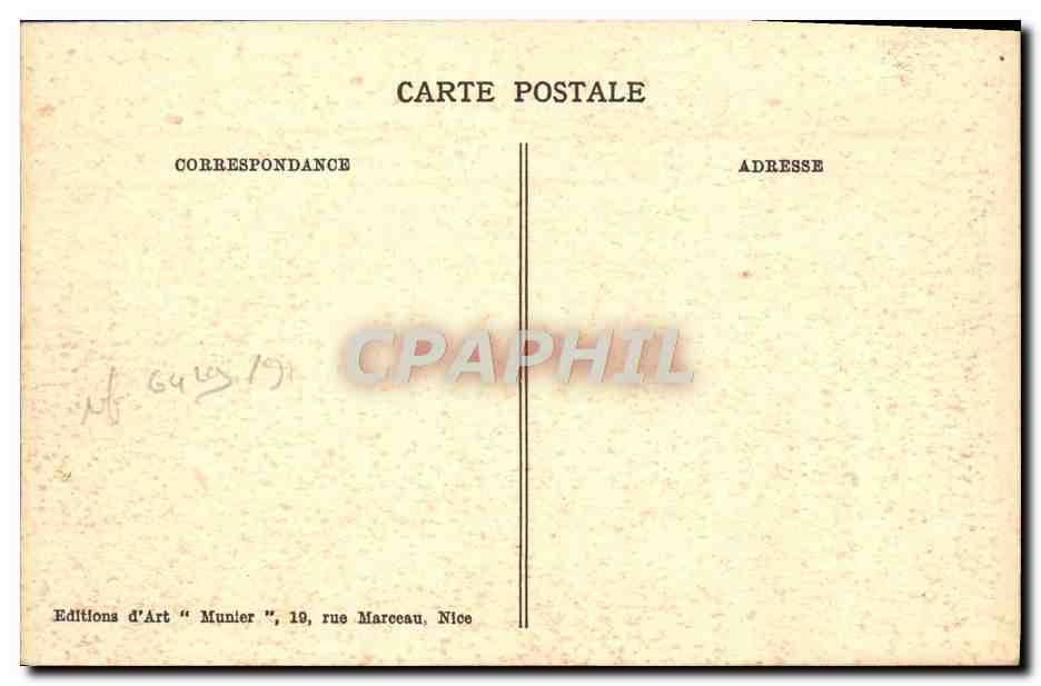 CPA Nice La Grotte du Jardin Albert 1er Enfants — Rückseite