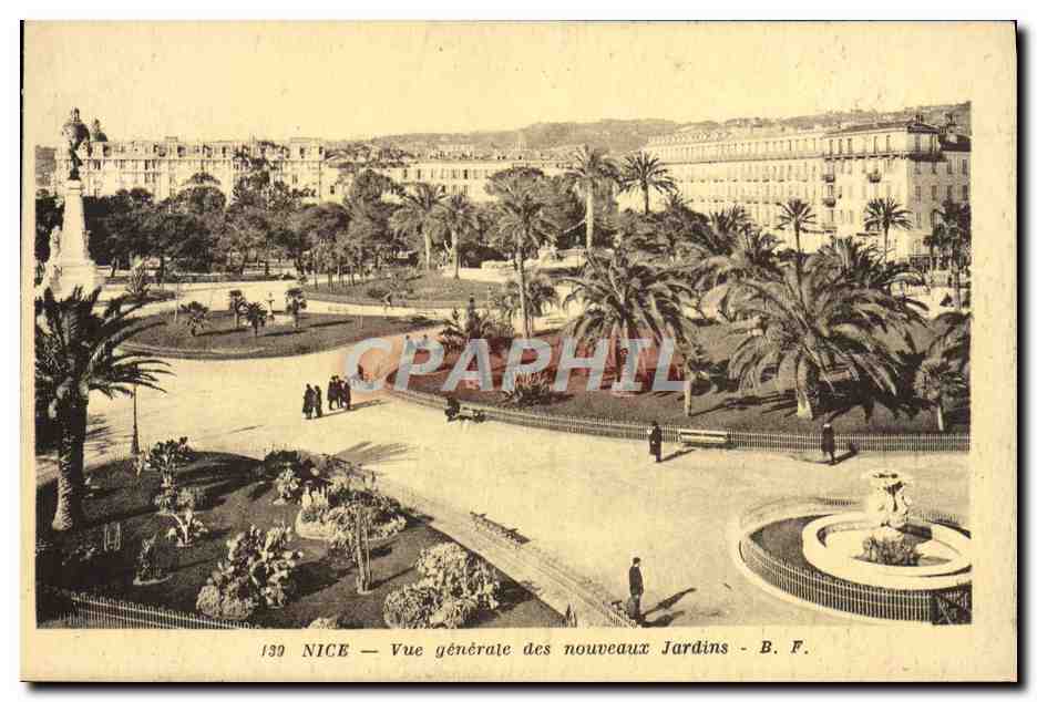 CPA Nice Vue generale des nouveaux Jardins 