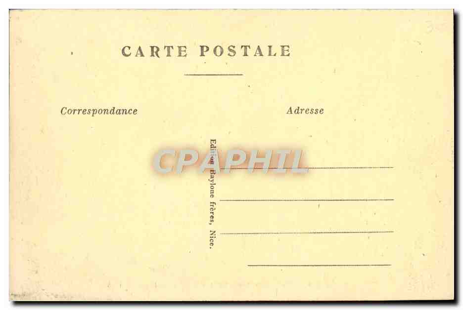 CPA Nice Quai des Etats Unis Baie des Anges  — Rückseite