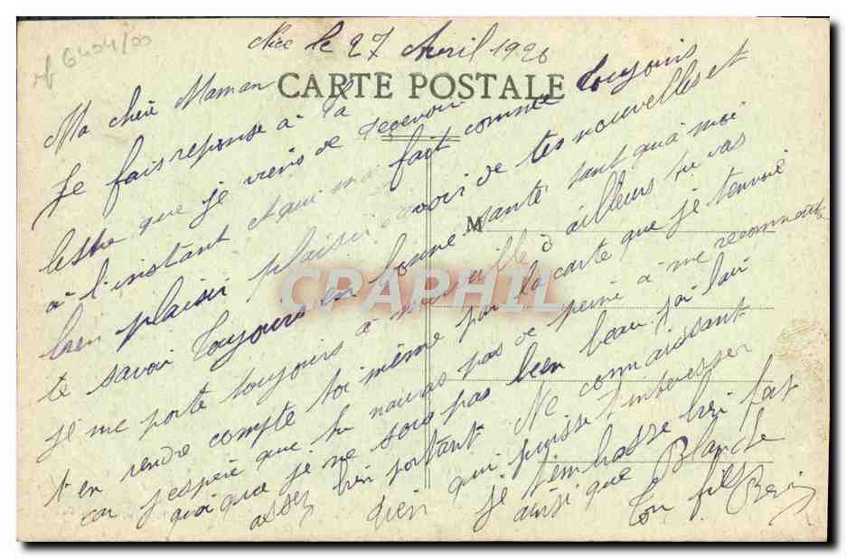 CPA Nice L'Hotel Suisse  — Verso