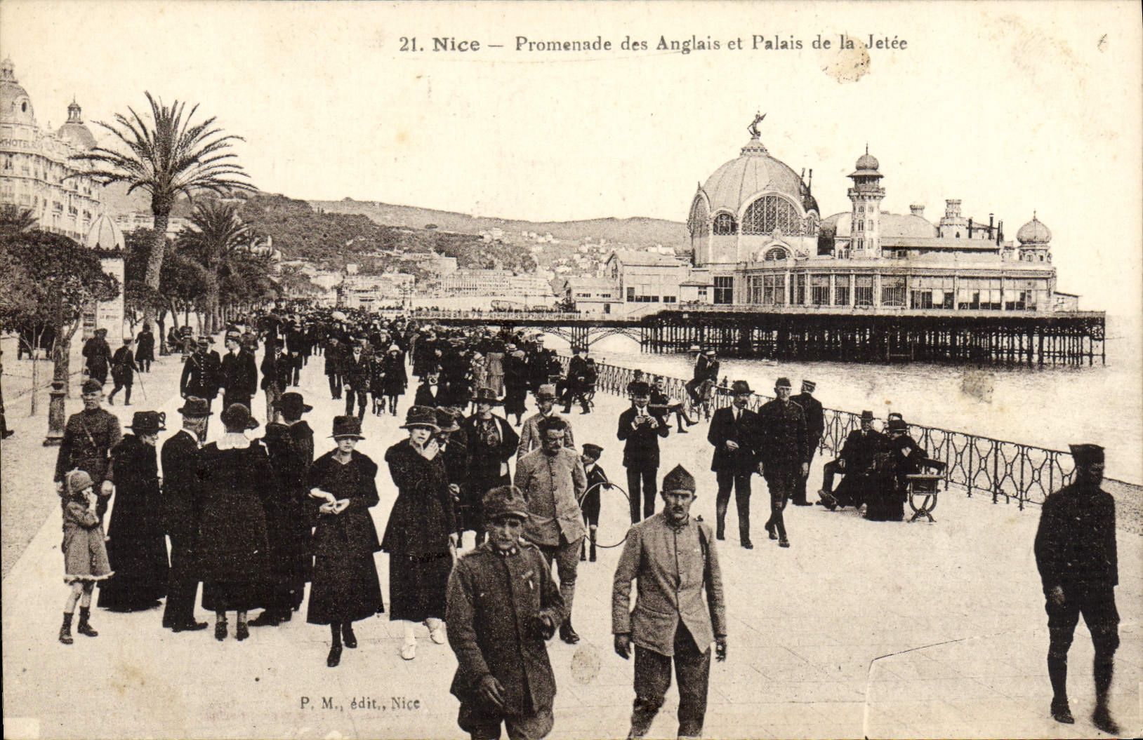 CPA Nice Promenade de Anglais et Palais de la Jetee 