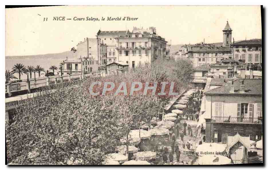 CPA Nice Cours Saleya le Marche d'Hiver